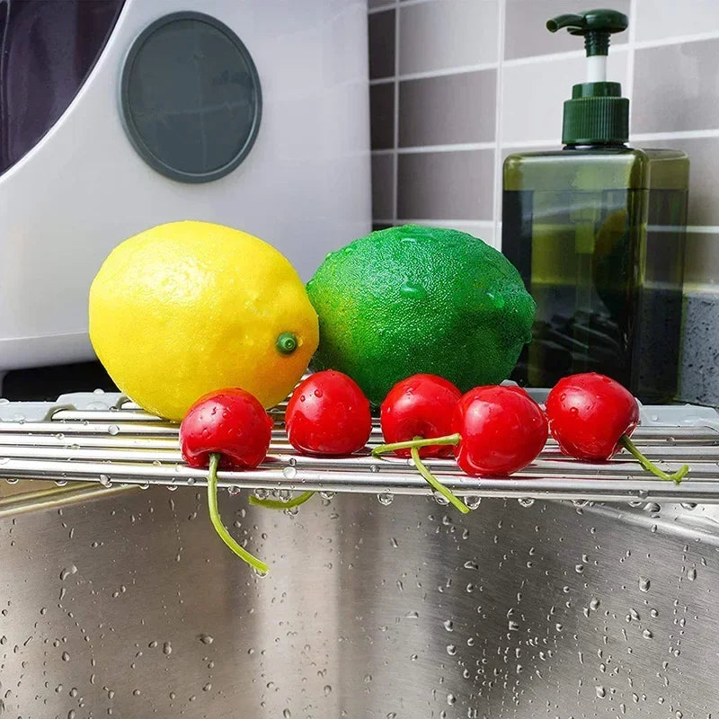 Clever Corners – Foldable Roll-Up Triangle Dish Drying Rack & Sink Organiser