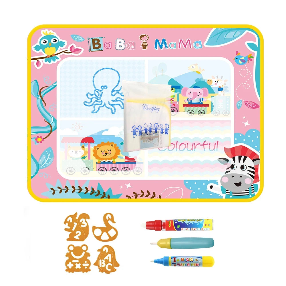Splash-Free Creativity – 100x80CM Magic Water Drawing Mat for Mess-Free Fun & Learning