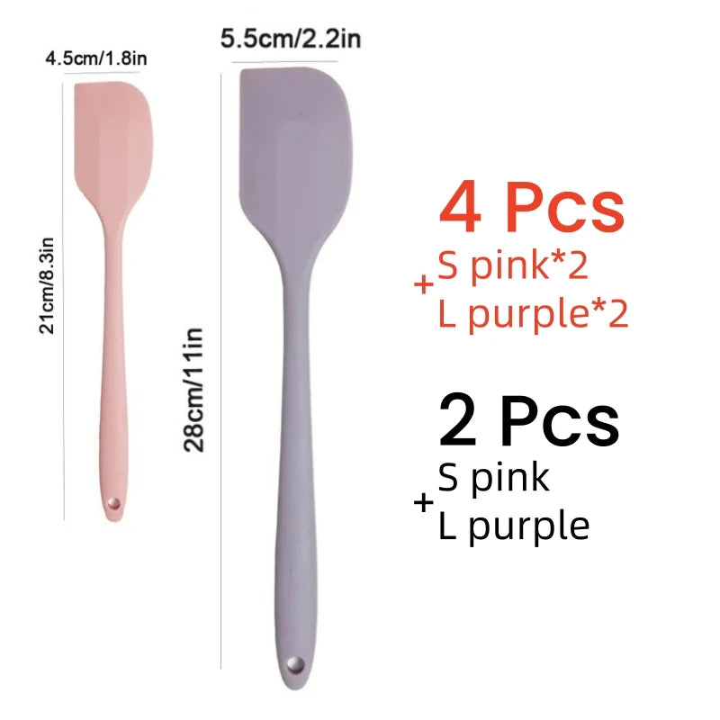 SmoothSpread Silicone Spatula 2/4Pcs β The Sleek Way to Scoop, Scrape & Swirl