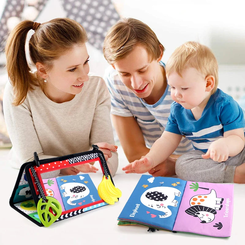 Mirror Magic – Black & White Tummy Time Sensory Toy for Crawling & Development