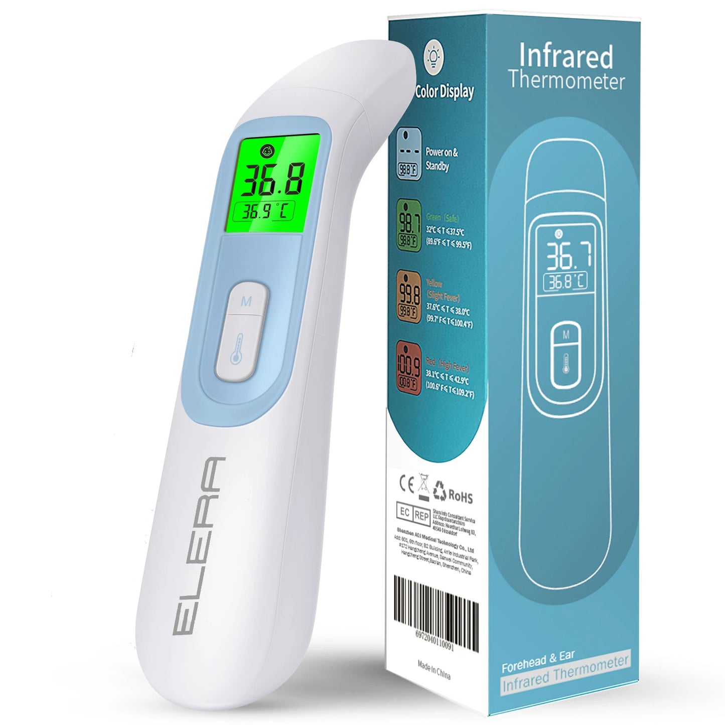 Touch-Free Peace of Mind – Digital Infrared Thermometer for Baby, Child & Adult