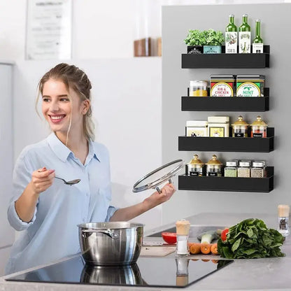 Snap‑Organise Magnetic Fridge Caddy – Spice Rack – Storage That Sticks