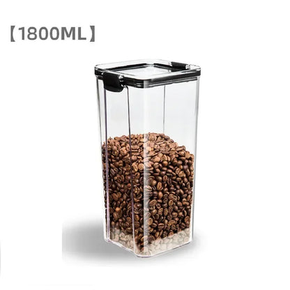 Keep It Fresh – 4 Transparent Food Storage Canister Set