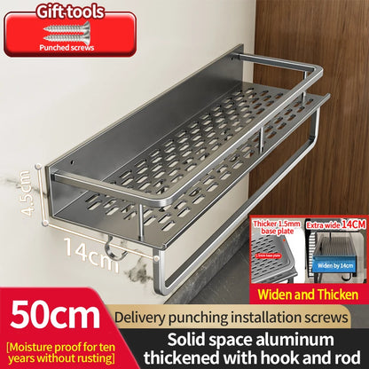 Grip‑n‑Go AeroRack – The Drill‑Free Aluminium Shelf for Kitchens & Bathrooms