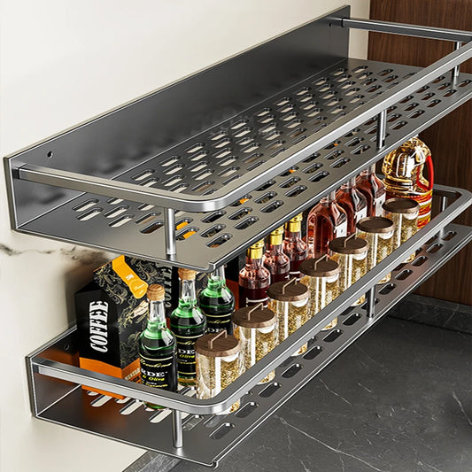 Grip‑n‑Go AeroRack – The Drill‑Free Aluminium Shelf for Kitchens & Bathrooms