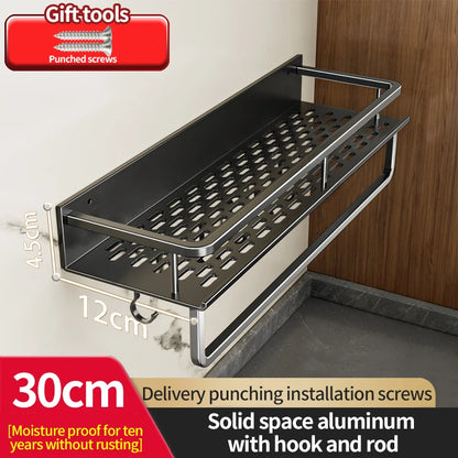 Grip‑n‑Go AeroRack – The Drill‑Free Aluminium Shelf for Kitchens & Bathrooms
