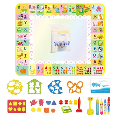 Splash-Free Creativity – 100x80CM Magic Water Drawing Mat for Mess-Free Fun & Learning