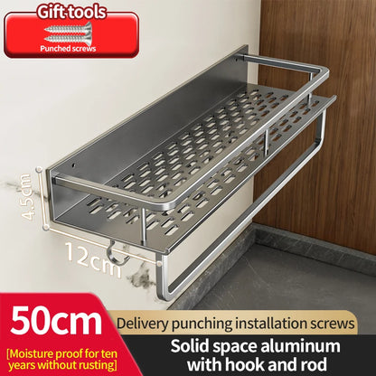 Grip‑n‑Go AeroRack – The Drill‑Free Aluminium Shelf for Kitchens & Bathrooms