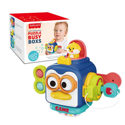 Little Learners Busy Cube – Montessori Sensory Activity Toys for Fine Motor Skills
