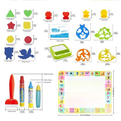 Splash-Free Creativity – 100x80CM Magic Water Drawing Mat for Mess-Free Fun & Learning