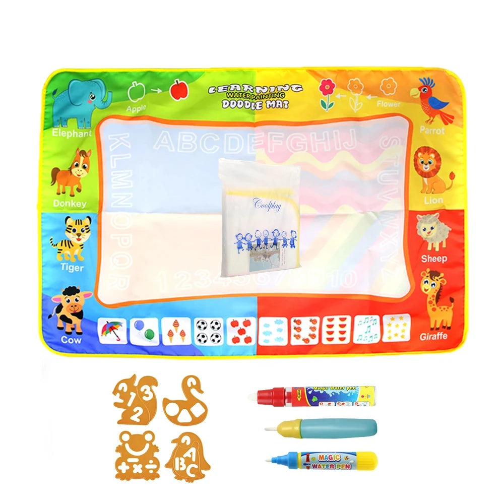 Splash-Free Creativity – 100x80CM Magic Water Drawing Mat for Mess-Free Fun & Learning