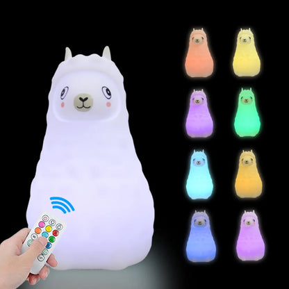 Night Owl Glow – Soothing Silicone Night Light with Remote Control & Colour Change