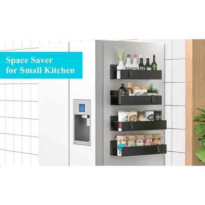 Snap‑Organise Magnetic Fridge Caddy – Spice Rack – Storage That Sticks