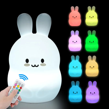Night Owl Glow – Soothing Silicone Night Light with Remote Control & Colour Change