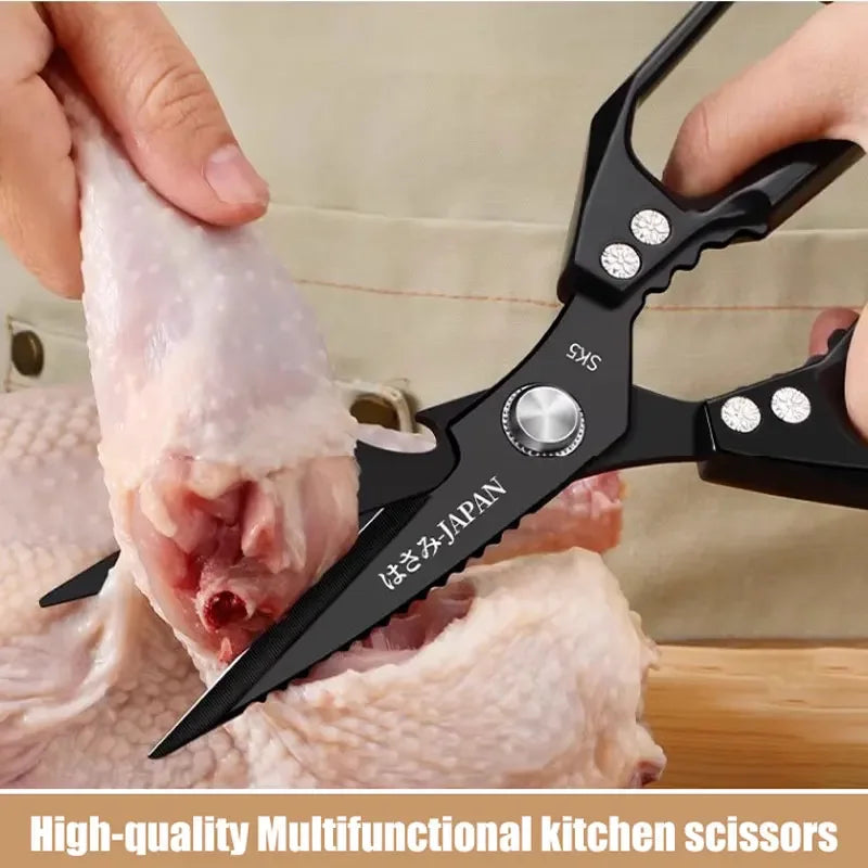 One Tool to Rule the Kitchen – Multifunctional Stainless Steel Kitchen Scissors