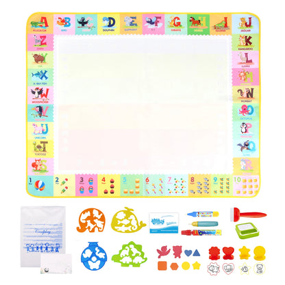 Splash-Free Creativity – 100x80CM Magic Water Drawing Mat for Mess-Free Fun & Learning