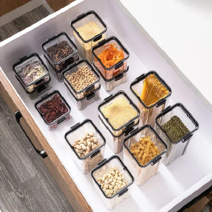 Keep It Fresh – 4 Transparent Food Storage Canister Set
