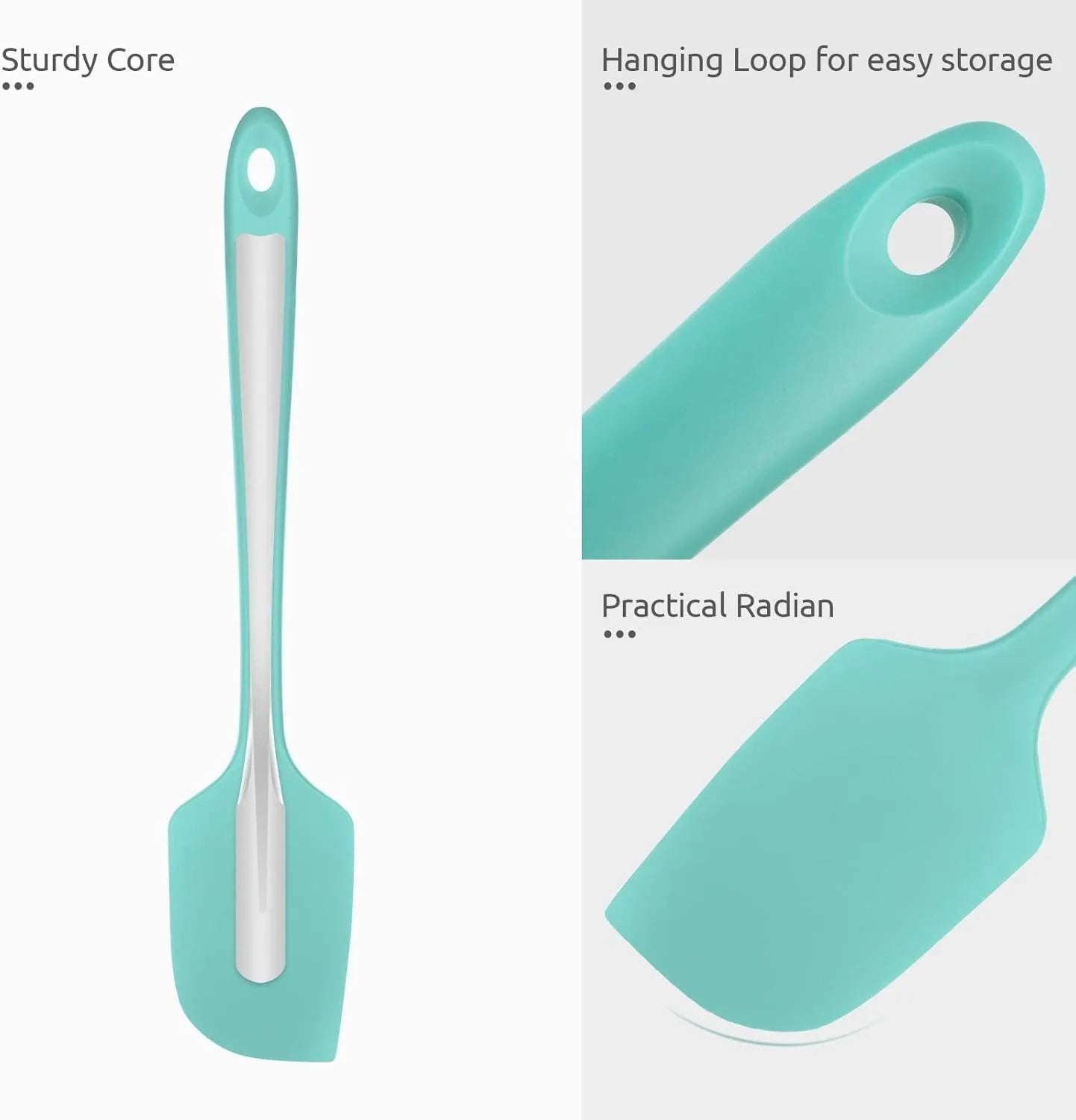 SmoothSpread Silicone Spatula 2/4Pcs – The Sleek Way to Scoop, Scrape & Swirl