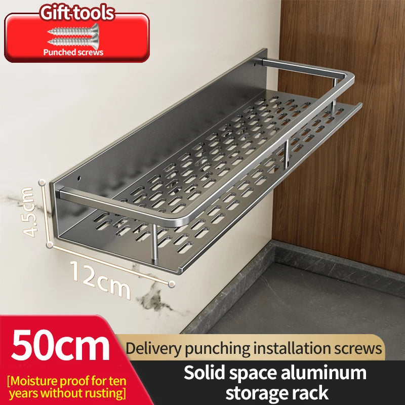Grip‑n‑Go AeroRack – The Drill‑Free Aluminium Shelf for Kitchens & Bathrooms