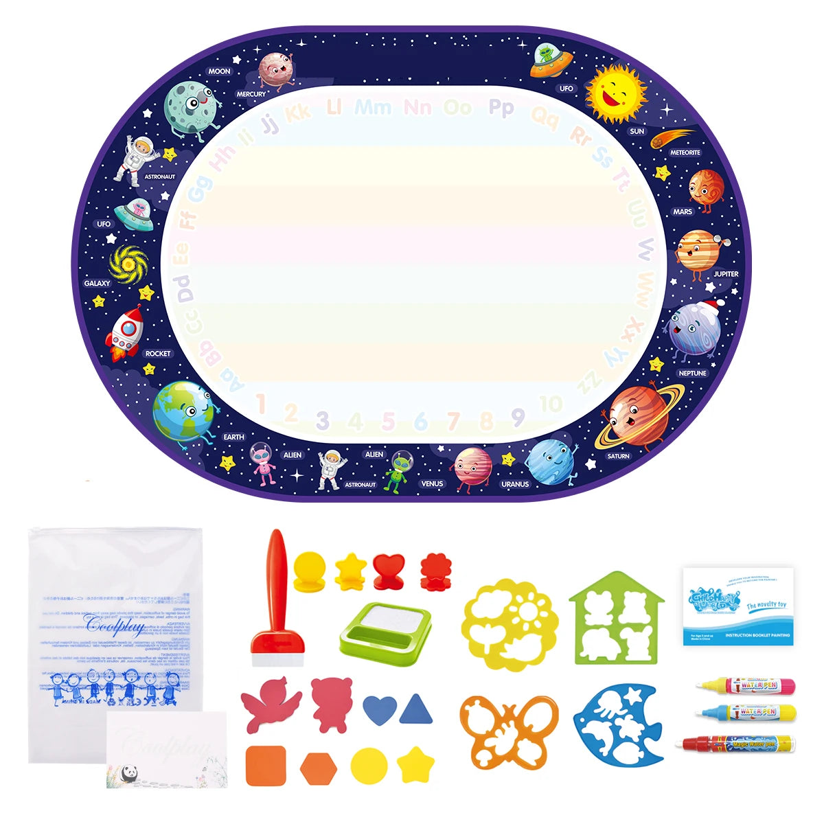 Splash-Free Creativity – 100x80CM Magic Water Drawing Mat for Mess-Free Fun & Learning