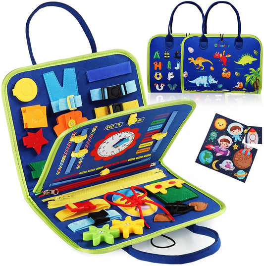 Little Explorer Sensory Busy Board – Unlock Endless Curiosity – Activity Developing Board for Motor Skills