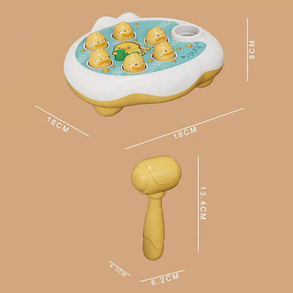 Tap, Laugh & Learn – Duck/Frog/Pig Montessori Puzzle Toy with Hammer for Baby Development