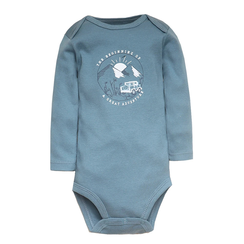 SnuggleTime Favourites – 5-Piece Baby Bodysuit Set (Unisex | Newborn to Toddler)