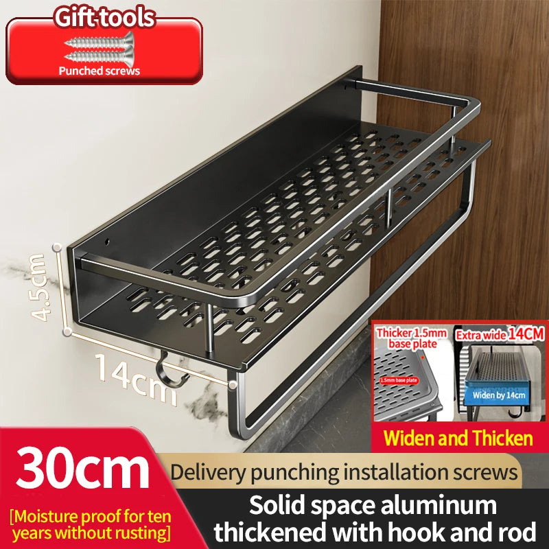 Grip‑n‑Go AeroRack – The Drill‑Free Aluminium Shelf for Kitchens & Bathrooms