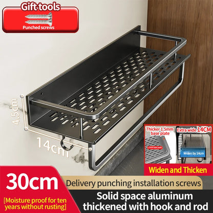 Grip‑n‑Go AeroRack – The Drill‑Free Aluminium Shelf for Kitchens & Bathrooms