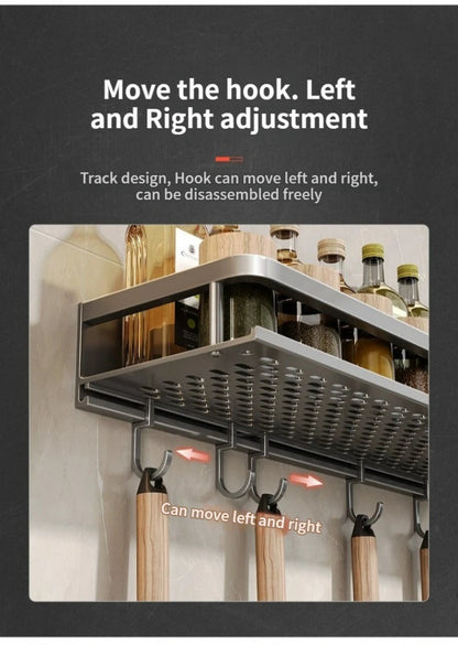 Grip‑n‑Go AeroRack – The Drill‑Free Aluminium Shelf for Kitchens & Bathrooms