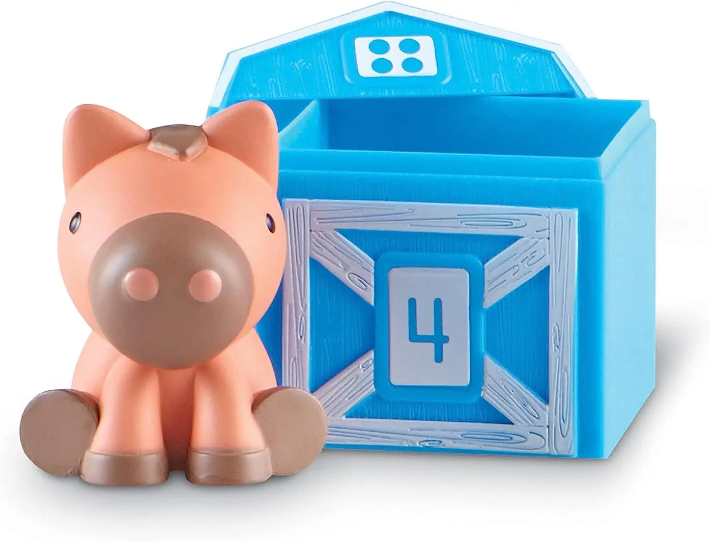 Little Farmers at Play – Montessori Colour Sorting & Counting Barn Toy Set