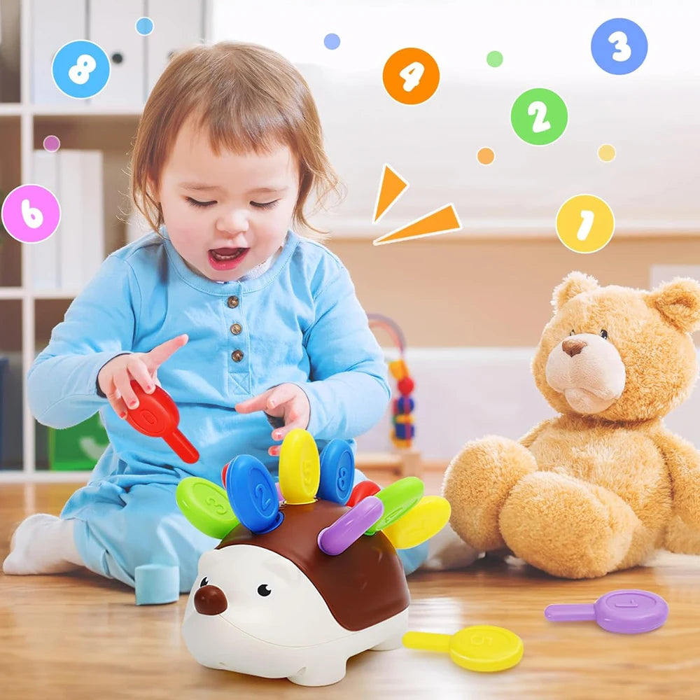 Spike & Learn – Montessori Hedgehog Fine Motor Toy for Curious Toddlers