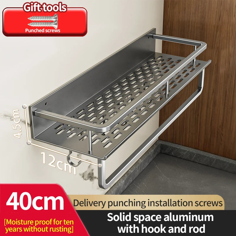 Grip‑n‑Go AeroRack – The Drill‑Free Aluminium Shelf for Kitchens & Bathrooms