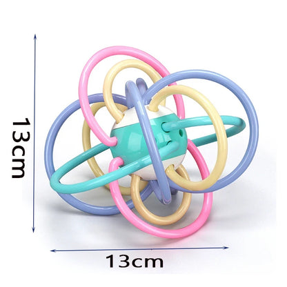 Silicone Teething Toys For Babies 0 12 Months – Sensory Rattle & Teether for Tiny Trailblazers