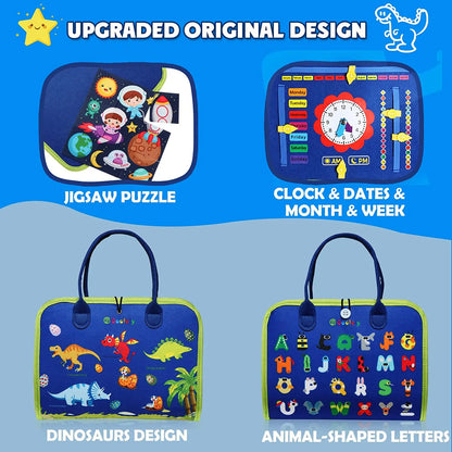 Little Explorer Sensory Busy Board – Unlock Endless Curiosity – Activity Developing Board for Motor Skills