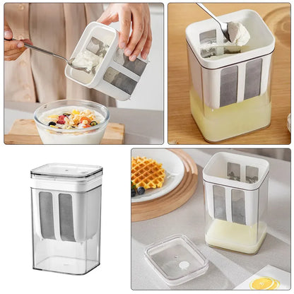 Pure & Simple Greek‑Style Yoghurt Maker – Stainless‑Steel Strainer for Thick, Creamy Perfection