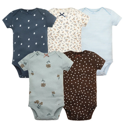 Little Adventures – 5-Piece Cotton Bodysuit Set for Babies (6–24 Months)