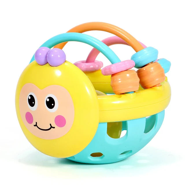 Silicone Teething Toys For Babies 0 12 Months – Sensory Rattle & Teether for Tiny Trailblazers