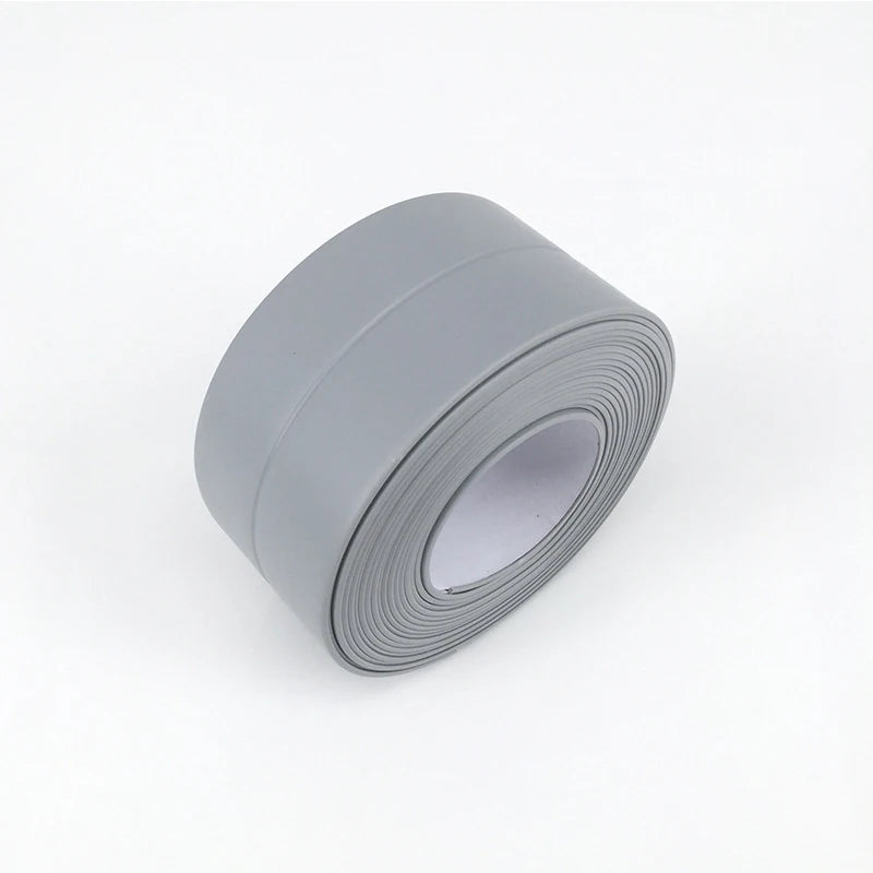 Seal & Shield Waterproof Tape – Clean Edges, Zero Leaks – Oil-Proof Kitchen Sink Caulk Seal Strip PVC Waterproof Shower Wall Sticker for Toilet Corner