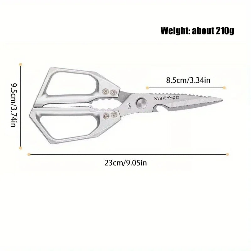 One Tool to Rule the Kitchen – Multifunctional Stainless Steel Kitchen Scissors