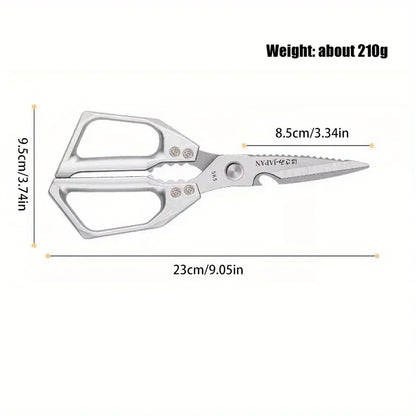 One Tool to Rule the Kitchen – Multifunctional Stainless Steel Kitchen Scissors