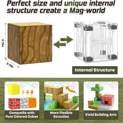 Magnetic Master Builder Set – 100 Pieces of Creative Fun – Blocks Toy Build Magnet Set For Boys Girls Stem