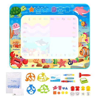 Splash-Free Creativity – 100x80CM Magic Water Drawing Mat for Mess-Free Fun & Learning