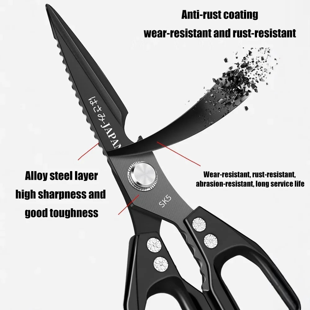 One Tool to Rule the Kitchen – Multifunctional Stainless Steel Kitchen Scissors