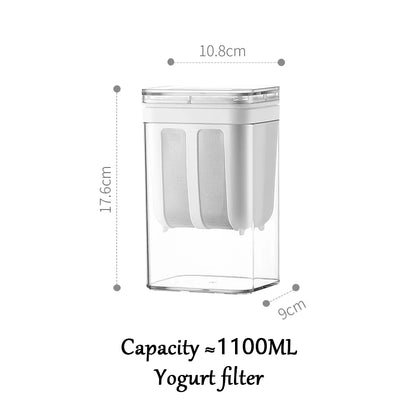 Pure & Simple Greek‑Style Yoghurt Maker – Stainless‑Steel Strainer for Thick, Creamy Perfection