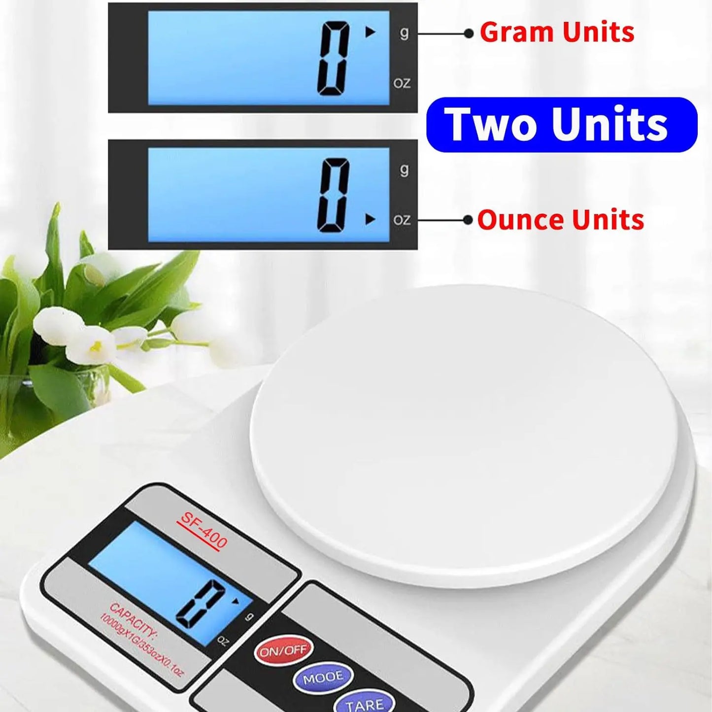 Precision Pro LED Kitchen Scale 5kg/1g High – Weigh to Win Every Recipe