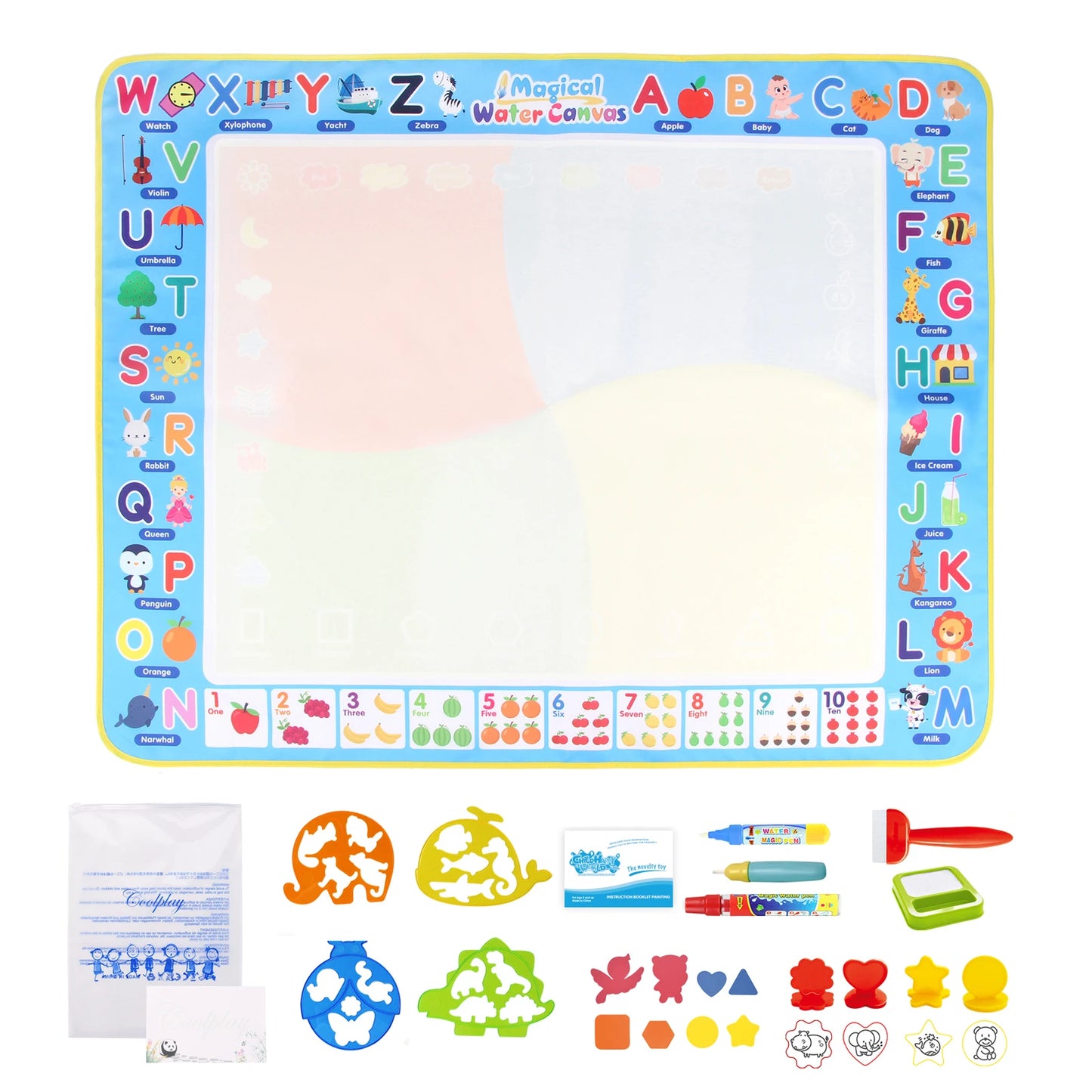 Splash-Free Creativity – 100x80CM Magic Water Drawing Mat for Mess-Free Fun & Learning