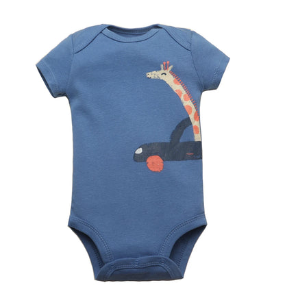 Little Adventures – 5-Piece Cotton Bodysuit Set for Babies (6–24 Months)