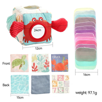 Tissue Time Surprise Box – Soft Play for Bright Little Minds – Baby Montessori Toy Cotton Tissue