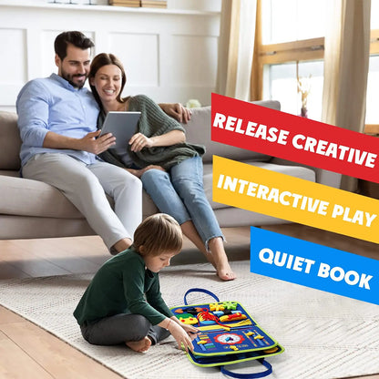 Little Explorer Sensory Busy Board – Unlock Endless Curiosity – Activity Developing Board for Motor Skills